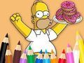 Joc Llibre per pintar: Simpson Donut  en línia