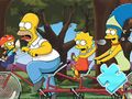 Joc Trencaclosques: Cavalcada en família Simpson  en línia
