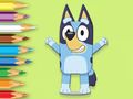 Joc Llibre per pintar: Happy Bluey  en línia
