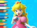 Joc Llibre per pintar: la jove princesa Peach  en línia