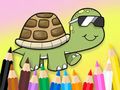 Joc Llibre per pintar: Tortuga d'ulleres de sol  en línia