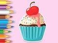 Joc Llibre per pintar: Apple Cupcake  en línia