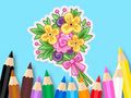 Joc Llibre per pintar: Ram d'amor  en línia