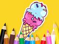 Joc Llibre per pintar: Gelat fresc  en línia