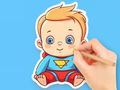 Joc Llibre per pintar: Cute Super Baby  en línia