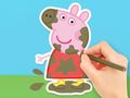 Joc Llibre per pintar: Peppa al fang  en línia