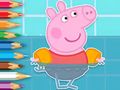 Joc Llibre per pintar: Peppa Swimming  en línia