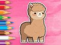 Joc Llibre per pintar: Alpaca bonica  en línia