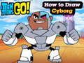 Joc Teen Titans Go! Com dibuixar Cyborg  en línia