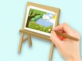 Joc Llibre per pintar: Taula de dibuix de Paysage  en línia