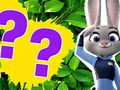 Joc Quiz per a nens: què en saps sobre Zootopia  en línia