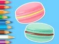 Joc Llibre per pintar: Macaron  en línia