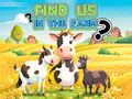 Joc Quiz per a nens: troba'ns a la granja  en línia