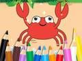 Joc Llibre per pintar: Cranc feliç  en línia