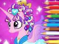 Joc Llibre per pintar: Princesa poni  en línia