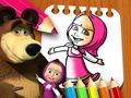 Joc Llibre per pintar Masha i l'ós  en línia