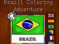 Joc Aventura per pintar al Brasil  en línia