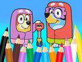Joc Llibre per pintar: Bluey Flossing Grannies  en línia