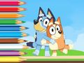 Joc Llibre per pintar: Bluey And Bingo Holiday  en línia