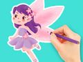 Joc Llibre per pintar: Fada de les flors  en línia