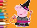 Joc Llibre per pintar: Halloween de Peppa Pig  en línia