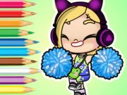 Joc Llibre per pintar: Avatar World Cheerleader  en línia
