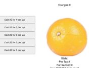 Joc Clicker de fruita taronja  en línia