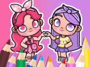 Joc Llibre per pintar: BFF In Avatar World  en línia
