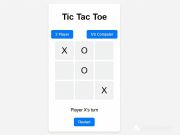 Joc Tic-tac-toe clàssic  en línia