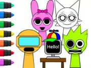 Joc Llibre per pintar: Sprunki Incredibox  en línia