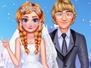 Joc La felicitat del casament de les germanes congelades  en línia