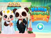 Joc Història del casament tropical del panda  en línia