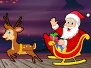 Joc Troba el Pare Noel amb regal  en línia