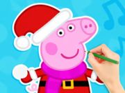 Joc Llibre per pintar: ninot de neu Peppa Pig  en línia