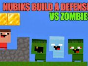 Joc Nubiks construeixen una defensa contra zombis  en línia