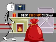 Joc Bon Nadal Stickman  en línia