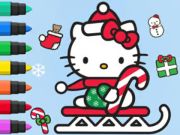 Joc Llibre per pintar: Hello Kitty Christmas  en línia