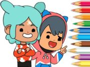 Joc Llibre per pintar: Toca Boca Friends  en línia