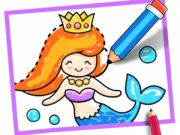 Joc Dibuix de nens: sirena  en línia