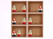 Joc Ordena per les prestatgeries de Matryoshka!  en línia