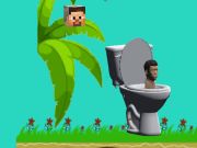 Joc Spinning Skibidi lavabo Flappy Minecraft  en línia