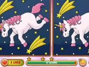 Joc Unicorn troba les diferències  en línia