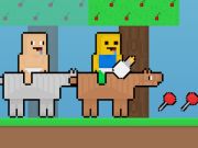 Joc Baby noob vs baby obby cavall  en línia