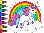 Joc Llibre per pintar: unicorn màgic  en línia