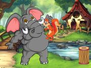 Joc Esquirol atrapat a l'elefant gegant  en línia