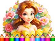 Joc Llibre per pintar: Flower Dress Up  en línia