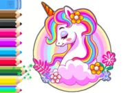 Joc Llibre per pintar: unicorn Garden  en línia