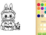 Joc Joc de dibuix i dibuix de Halloween Labubu en línia