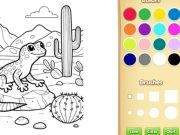 Joc Llibre de pintar dels animals desert per a nens en línia