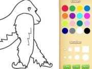 Joc Llibre per pintar per a nens de Gorilla en línia